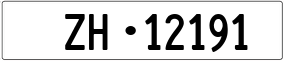 Trailer License Plate